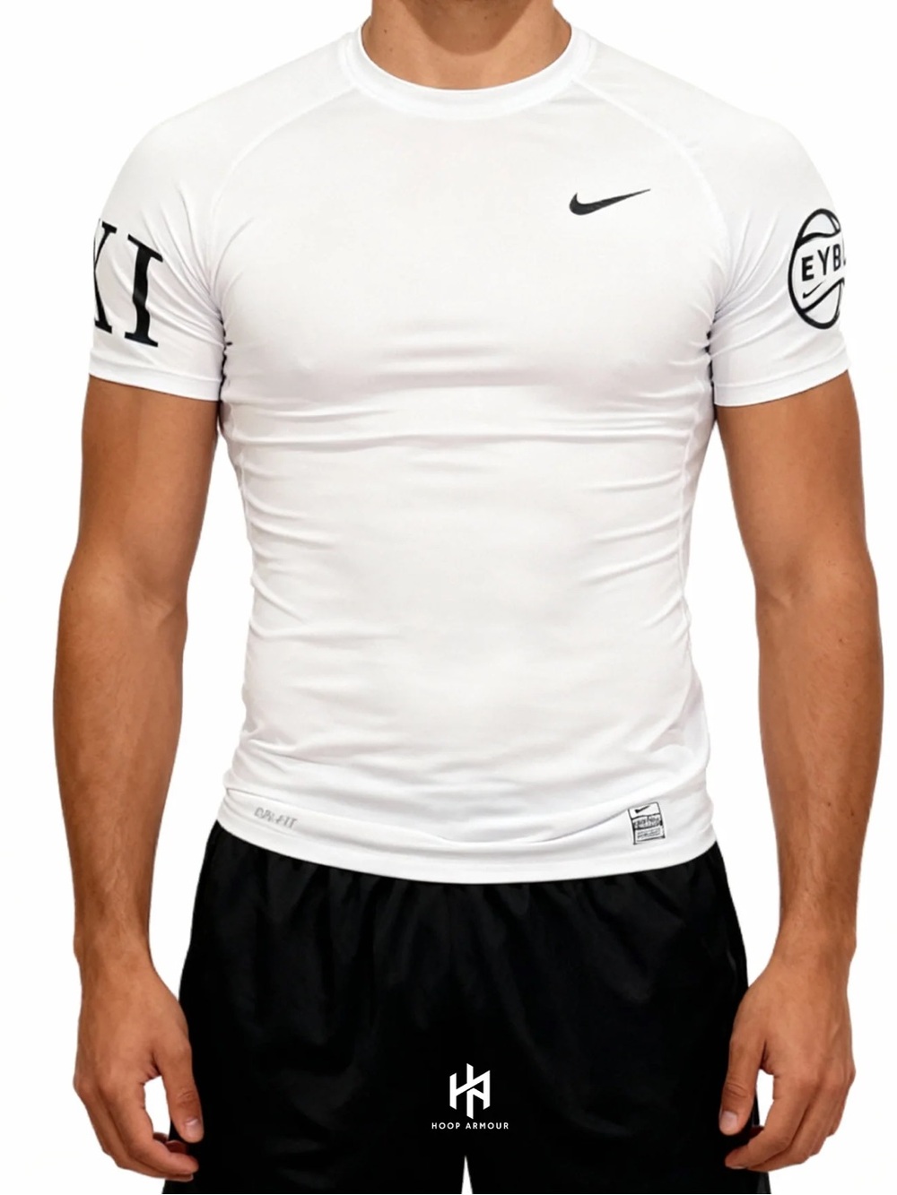 Nike EYBL White Short-Sleeve Men’s Compression Shirt